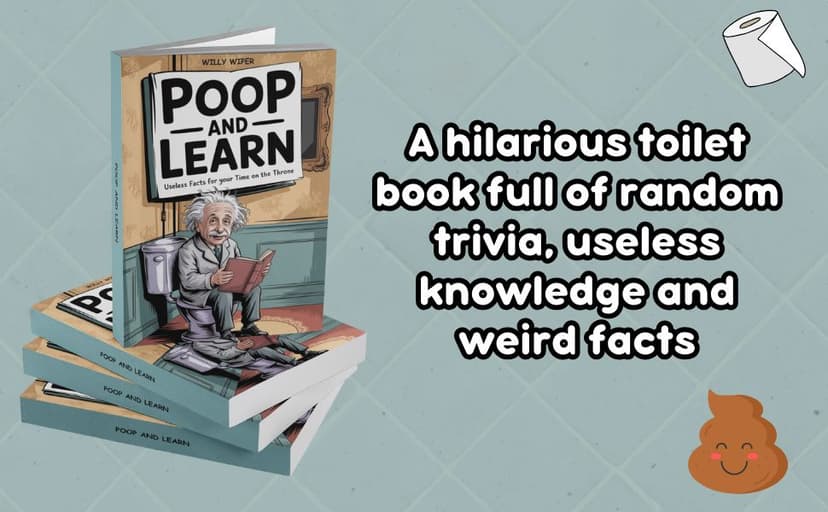 Poop and Learn: Useless Facts for Your Time on the Throne | Funny Toilet Book | Perfect Gag Gift For Curious Minds 3982670632