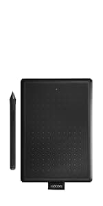 Wacom Intuos Medium Bluetooth Graphics Drawing Tablet, Portable for Teachers, Students and Creators, 4 Customizable ExpressKeys, Compatible with Chromebook Mac OS Android and Windows - Black