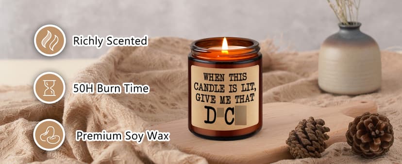 GSPY Scented Candle - Cute Gifts for Boyfriend - Bachelorette Gifts for Bride - Funny Christmas, Anniversary, Birthday, 5 Senses Presents for Him, Boyfriend, Husband, Men, Fiance, Couples, Women, Her