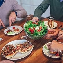 Gravity Electric Salt and Pepper Grinder Set, Adjustable Coarseness, Warm LED Light, One-handed Automatic Operation, Battery Powered, Black, Electric Pepper Mills