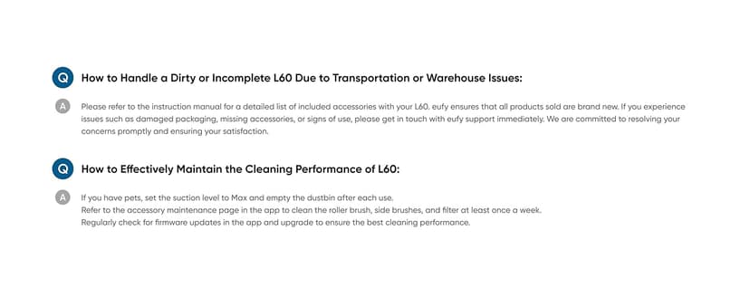 eufy L60 Robot Vacuum with Self Empty Station, Hair Detangling Technology, Up to 60 Days Hands Free Cleaning, 5,000 Pa Suction, Remove Hair, Dust