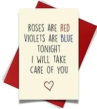 Cheerin Anniversary Day Cards for Him and Her - Romantic Greeting Card with Envelope - Sweet Birthday Card for Husband Wife Girlfriend Boyfriend