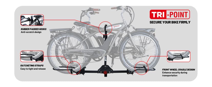 Young Bike Rack Hitch for Car - 200LB 2-Bike Rack Hitch Mount Platform Style Hitch Bike Rack,Smart Tilting & Easy Fold for Car SUV with 2 Inch Receiver,Bike Carrier Fits Up to 5-inch Fat Tire