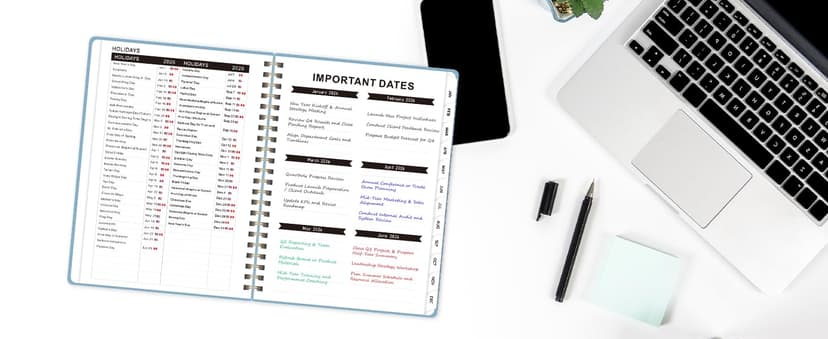 2026 Planner, Weekly and Monthly Calendar Academic Planner, Jan 2026 - Dec 2026, Planning Agenda Book for Desk Accessories and School Supplies - A5 (6.3'' x 8.5'')