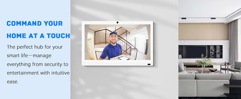 22 inch Touch Screen Monitor with Webcam FHD 1920x1080P Computer Monitor FreeSync HDR HDMI Ports Eye Care Frameless VESA Mount