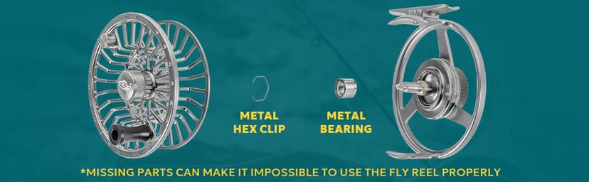 SF Premium SF005 Fly Fishing Reel Aircraft-Grade Aluminum 3/4/5, 5/6/7, 7/8/9 WT Dust-Proof Sealed Drag Free Reel Case Perfect for Trout & Bass