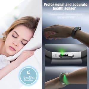 Fitness Tracker with Heart Rate Monitor/Step Counter/Calories, Activity Tracker Smart Watch Sleep Monitor IP68 Health Tracker Pedometer for Man Women
