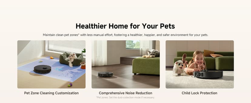 DREAME L40 Ultra Gen 2 Robot Vacuum and Mop with 25,000Pa Suction, Extendable Side Brush and Mop, All-in-One Self-Emptying & Cleaning Dock, Voice & App Control, Black