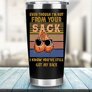Bonus Dad Gifts - Funny Step Dad Gifts From Daughter, Son, Kids for Christmas Father's Day, Birthday - Best Bonus Dads Travel Coffee Mug 20 oz Tumbler