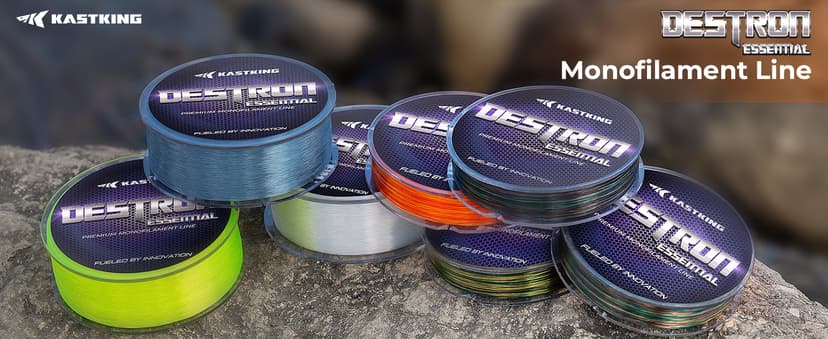 KastKing Destron Essential Monofilament Fishing Line, Advanced Polymer Coating for High Abrasion Resistance, Super Smooth, High Strength, Low Memory Mono Line, Fresh and Saltwater Fishing