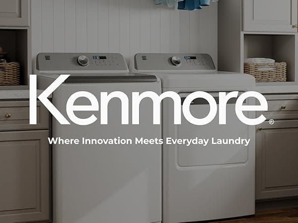 Kenmore 4.4 cu. ft. Top Load Washer with Triple Action Agitator for Tough Dirt & Stains - Reduce Laundry Time with Accela Wash & Express Wash - LED - White