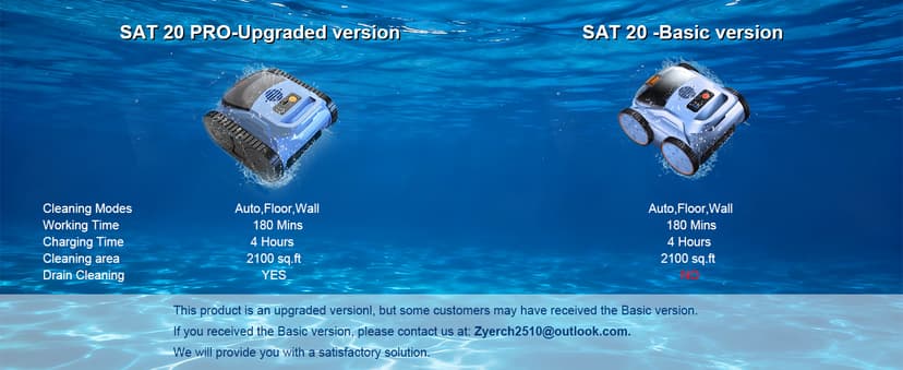 (2025 Upgrade) Pool Vacuum for Inground Pools, Robotic Pool Cleaner, Wall Climbing Pool Cleaner, Cleans Pool Floors, Drain & Walls & Waterline, Cleaning Up to 2100 Sq.ft, 180 Min