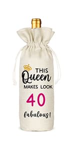 Socive 21st Birthday Wine Bag, Presents for 21st Birthday girl, 21 Years Old Gift Idea Wine Bag for Her Girl Friend, Sister Party Decorations B0B21FJ1NH