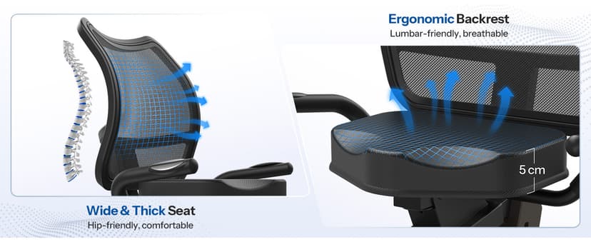 Niceday Recumbent Exercise Bike, Recumbent Bike for Home, Recumbent Stationary Bike 400LBS Weight Capacity, Magnetic Recumbent Bike with Smart APP, LCD Monitor, Heart Rate Handle