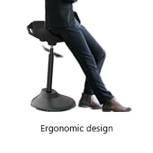 Standing Desk Chair, Adjustable Ergonomic Standing Stool, Swivel Sitting Balance Chair, Anti-Slip Bottom Pad