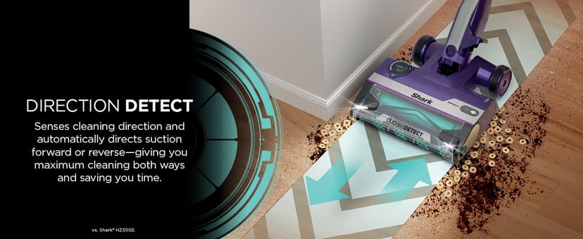 Shark POWERDETECT Ultra-Light Corded Stick Vacuum with DuoClean Technology, Self-Cleaning Brushroll for No Hair Wrap, Anti-Allergen Complete Seal, and Odor Neutralizer Technology, HZ4002