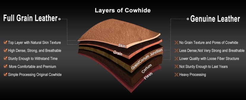 Masa Kawa Leather Briefcase for Men 15.6", 17" Laptop Computer Case Business Travel Work Messenger Cross Body Shoulder Bag