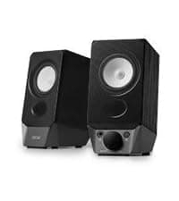 Edifier QR65 Desktop Active Monitor with 2.75" Long-Throw Aluminum Diaphragm mid-Low Drivers, Hi-Res Audio, Brilliant Light Effects, 70W Output Power Bluetooth Speakers with Stands - White