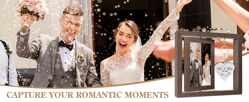 Wedding Gifts for Couples Personalized Wedding Gifts for Newlyweds Gift Wedding Picture Frame Mr and Mrs Wedding Presents for Newlyweds Bridal Shower Gift for Bride