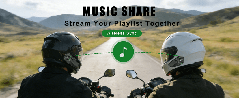 SolaMr Q8 Motorcycle Helmet Bluetooth Headset, 230hours Standby, 6 Riders Mesh Communication Systems with Audio Multitasking, Music Sharing, Noise Cancellation, FM Radio, Loud Interphone -2 Pack