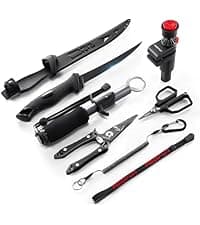 Piscifun Fishing Pliers, Saltwater Fishing Pliers with Split Ring, Fish Hook Remover, Corrosion Resistance Fly Fishing Pliers with Braid Cutters, Sheath and Lanyard, Fishing Gear Gifts for Men