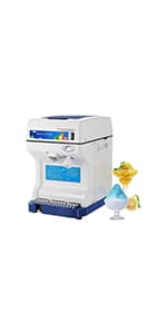 VIVOHOME Electric Dual Blades Ice Crusher Shaver Snow Cone Maker Machine Silver 440lbs/hr for Home and Commercial Use