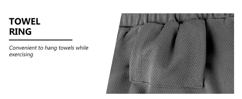 JWJ Mens 2 in 1 Running Shorts Quick Dry Gym Athletic Workout Clothes with Side Pockets