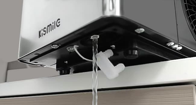 Kismile Nugget Ice Makers Countertop,Portable Ice Machine with Crushed Ice, 35lbs/Day,Self-Cleaning,One-Click Operation for Home Use(Stainless Steel Silver)