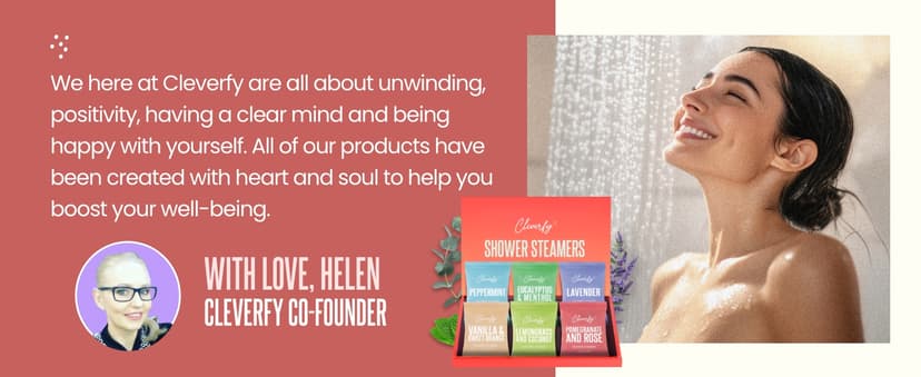 Cleverfy Shower Steamers Aromatherapy for Women and Men – Self-Care Shower Bombs for Stress Relief and Relaxation – 6 Tablets