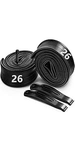 Hapleby 2PCS Premium Folding Bike Tires 26x1.95 Inch (50-559mm), Replacement Mountain Bike Tires 60 TPI Puncture-Resistant, Came with 2PCS Tire levers