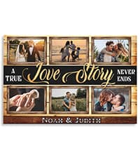 Dem Canvas Personalized Prints, Custom Photo and Name, Wedding Gifts for Couple, Anniversary Valentine Gift, Marriage Prayer Canvas, Engagement Gift (12x08)