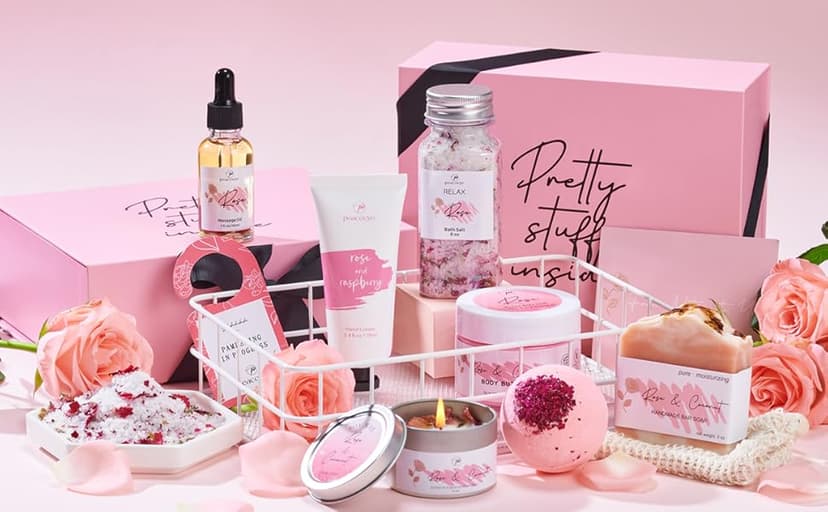 Spa Gifts for Women Bath Gift Baskets Relaxing Spa Self Care Gift for Mom Her Sister Wife Auntie Home Bath Care Package Thank You Gift Birthday Gift for Women Friendship Ideas