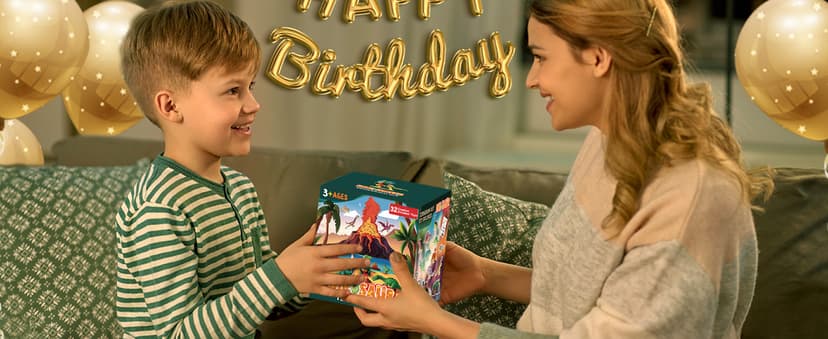 RONSTONE Dinosaur Toys for Boys - Dinosaur Terrarium Kit for Kids - Christmas Birthday Gifts for Boys Ages 4 5 6 7 8 Year Old - Light Up DIY Dinosaur Arts and Crafts for Boy and Kids