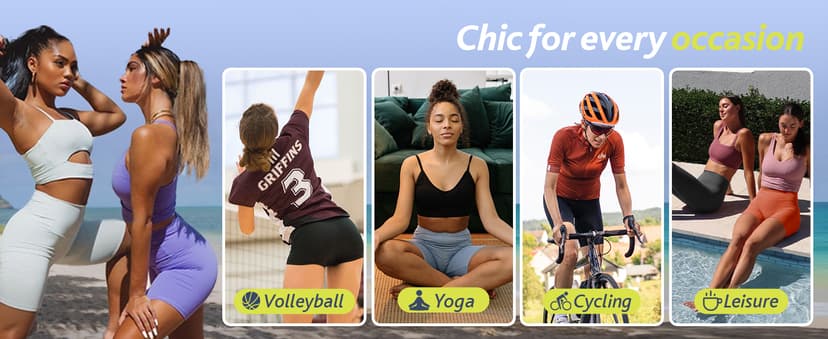 CAMPSNAIL Workout Biker Shorts Women - 3"/5"/8" High Waisted Tummy Control Spandex Booty Volleyball Shorts for Yoga Dance