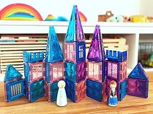 Soyee Diamond Magnetic Building Blocks - Princess Toys for 3-8 Year Old Girls & Boys - 3 4 5 6 Year Old Girl Birthday Xmas Present