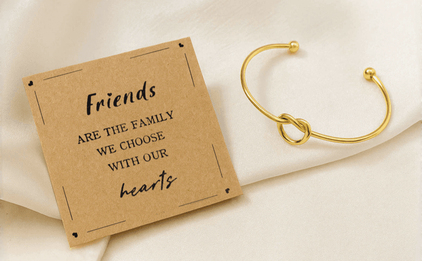 Best Friend Gifts for Women - Forever Love Knot Friendship Bracelets, Friendship Gifts for Women, Gifts for Best Friend Woman, Best Friend Birthday Gifts, Adjustable Bracelet for Christmas