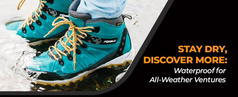 Foxelli Women’s Hiking Boots – Waterproof Lightweight Suede Leather Hiking Boots for Women with All-Day Comfort, Grip & Support for Trails, Travel & Outdoors