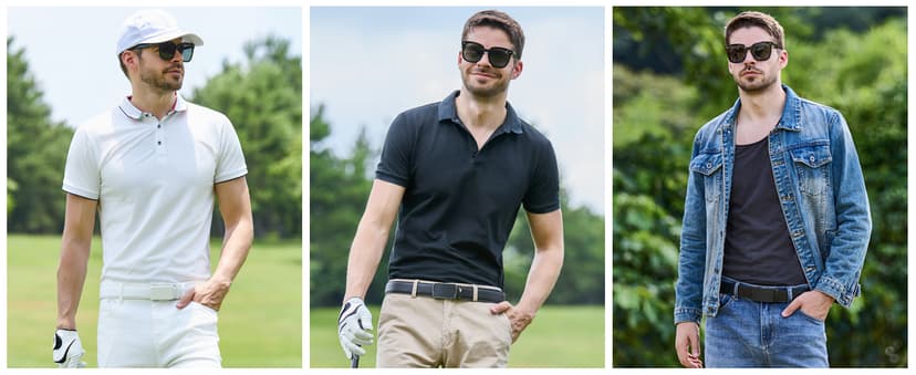 VATAN Men's Belt Leather Ratchet Belt for Men Dress Casual Every Day with Adjustable Buckle, Trim to Fit