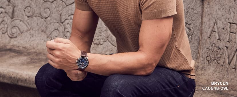 Citizen Men's Eco-Drive Weekender Brycen Chronograph Watch Stainless Steel Case