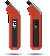 ETENWOLF T300 Digital Tire Pressure Gauge 3-200 PSI, Industrial Tire Gauge Calibrated to ANSI B40.7 Grade 2A(Plus-Minus 0.5%), Replaceable AAA Batteries (Vivid Orange)