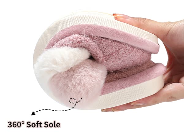 Cozy Slippers for Women Indoor and Outdoor Fuzzy House Shoes with Memory Foam Anti-Skid Sole Gifts for Women Mom Ladies