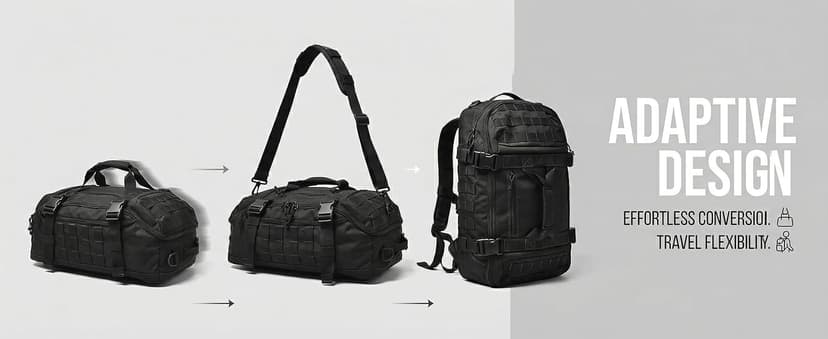 Miramrax Travel Duffle Bag Backpack for Men - Large Tactical Bags Weekender Gym Bag for Overnight Traveling Military Workout Deployment Sports (Coyote, 80L)