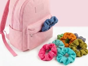 Machine-washable cotton-blend elastic hair ties for comfortable daily wear, wide assortment of colors to suit any look Scünci Hair Scrunchies, Waffle Knit Cotton, No-Damage, 36 Count B07S3KGBHL