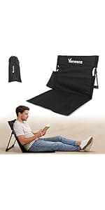 Verveens Portable Poolside Chairs with Mesh Backrest,Lightweight Foldable Beach Chairs with Carry Bag for SwimmingPool Sunbathing Camping Picnic Lawn Road Trips
