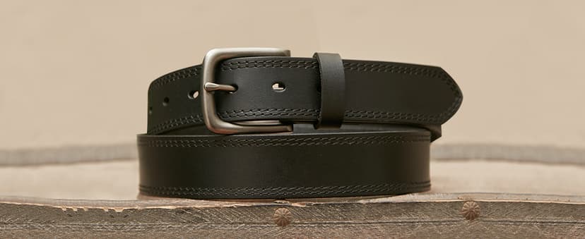 VATAN Men's Genuine Leather Casual Every Day Jeans Belts, Handmade Men Leather Belt with Gift Box