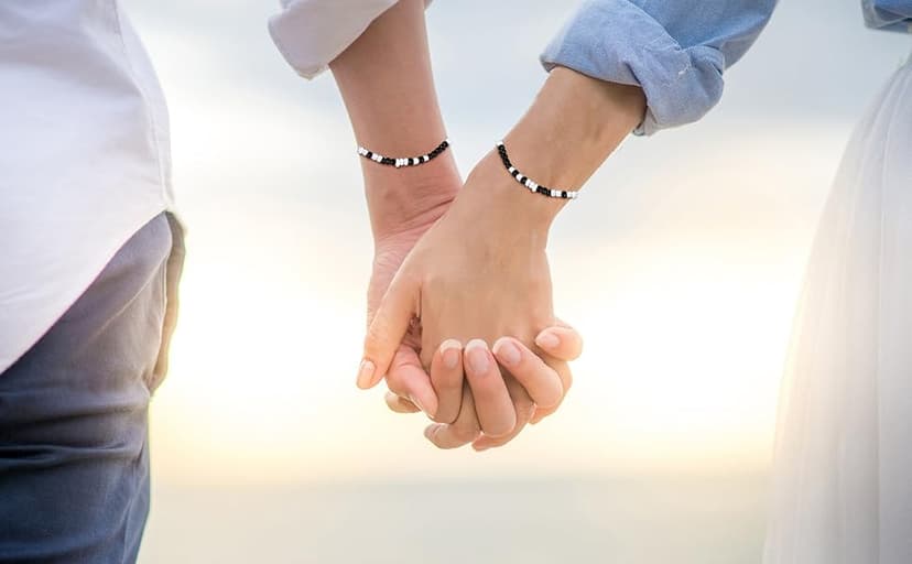 Desimtion Couples Bracelets I Love You Morse Code Matching Bracelets for Couples Gifts for Him and Her, Long Distance Relationship Gifts for Boyfriend and Girlfriend