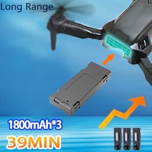 MOCVOO Drone with Two Camera for Adults, 1080P HD Mini FPV Drones for Kids Beginners, Foldable RC Quadcopter Toys for Boys Girls with Altitude Hold, 3D Flip, 3 Speeds, Headless Mode, Carrying Case