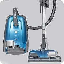 Kenmore BC3005 Pet Friendly Lightweight Bagged Canister Vacuum Cleaner with Extended Telescoping Wand, HEPA, 2 Motors, Retractable Cord, and 4 Cleaning Tools, Blue