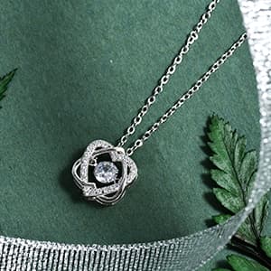 Sons Girlfriend Necklace from Mom, To my Son's Girlfriend Gifts, Sterling Silver Two Interlocking Infinity Double Heart Necklace, Valentine's Day Jewelry Birthday Gift