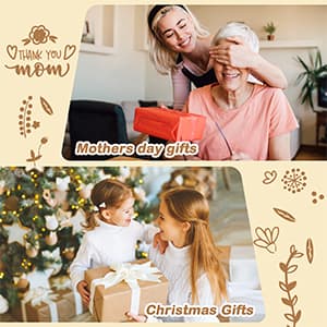 Mothers Day Mom Gifts for Mom Grandma Wife from Husband Daughter Son -Wooden Cooking Spoons Set - Mother's, Christmas,Birthday, Anniversary Kitchen Cooking Presents Ideas for Women Her